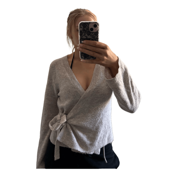 Beige kietaisuneule