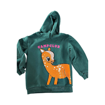 H&M deer sequin hoodie