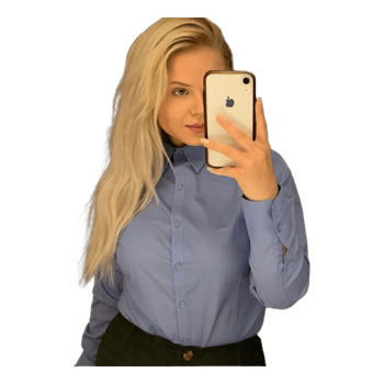 Light blue button-down shirt