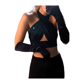 Top and gloves set