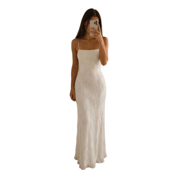 White long dress