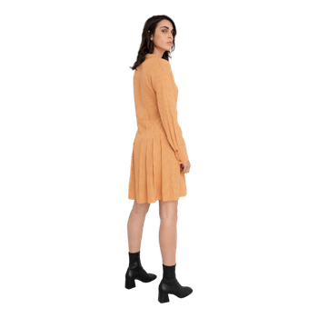 & Other Stories Paris Atelier Shirt Dress EU 34 XS Mustard Houndstooth