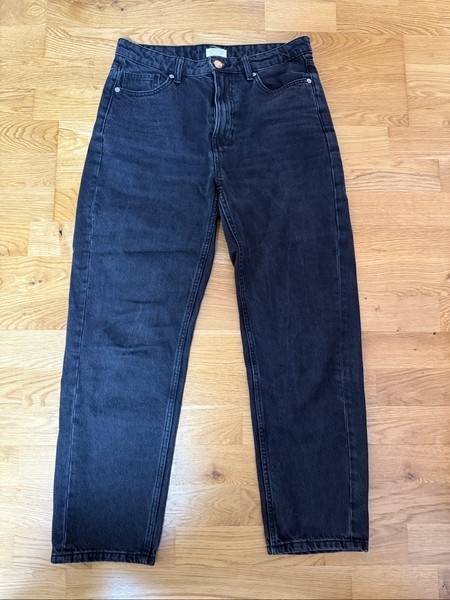 Black denim jeans