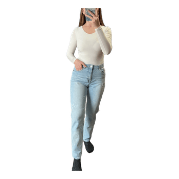 Helesinised mom jeans