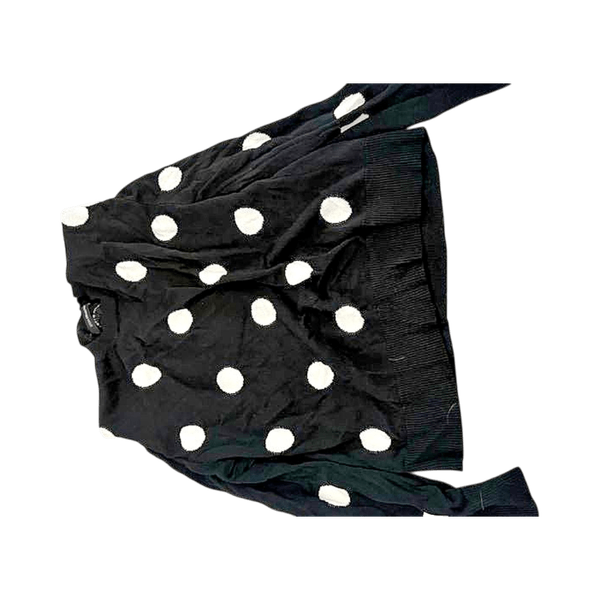 Black polka dot sweater