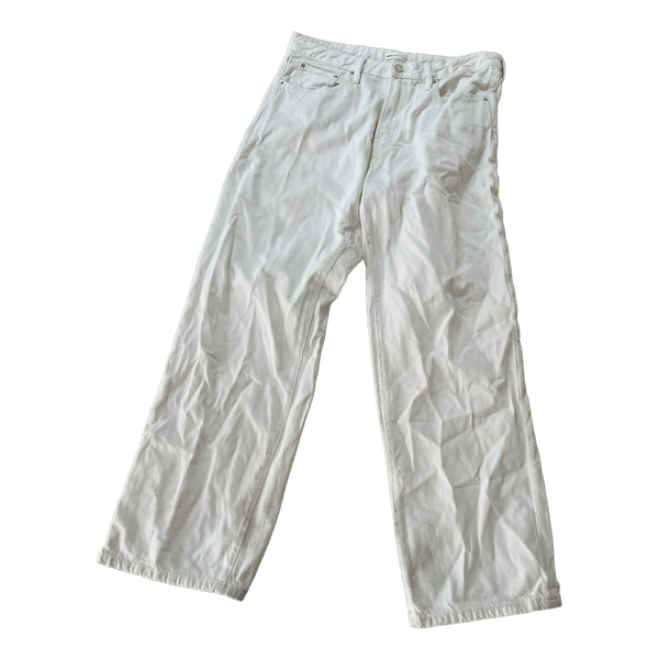 Hvide straight jeans
