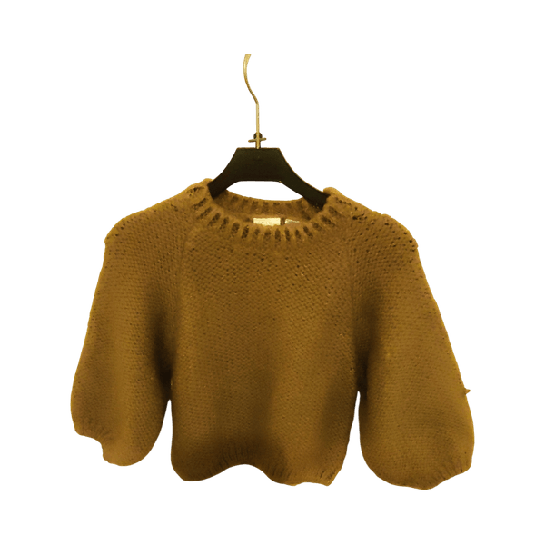 Beige knitted sweater