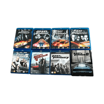 Fast & Furious blu-ray kokoelma, elokuvat 1-8