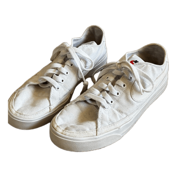 White Nike canvas sneakers