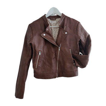 Nahkabiker coat