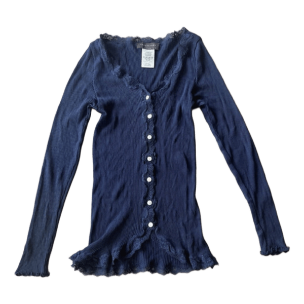 Rosemunde mørkeblå cardigan