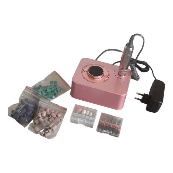 Pink electric nail drill