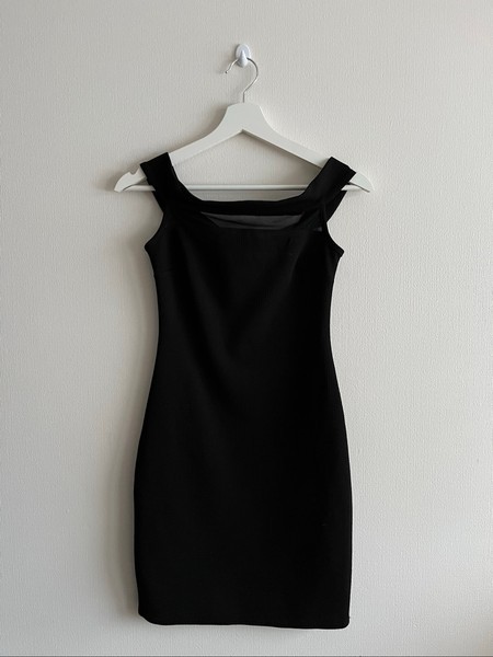 Black mini dress