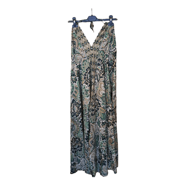 Patterned long summer dress