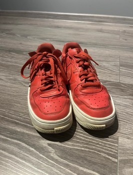 Red Nike sneakers