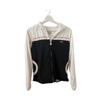Hooded sporty zip jacket