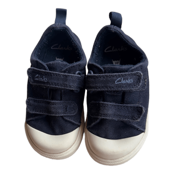 Navy canvas sneakers