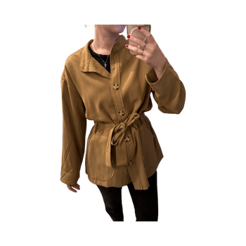 Ruskea vyötärötakki