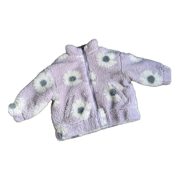Zara gėlėtas sherpa švarkelis