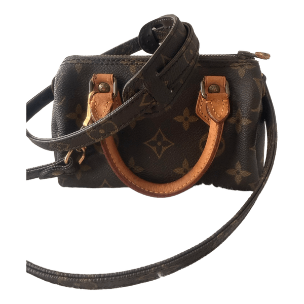 Louis Vuitton vintage nano speedy hihnalla