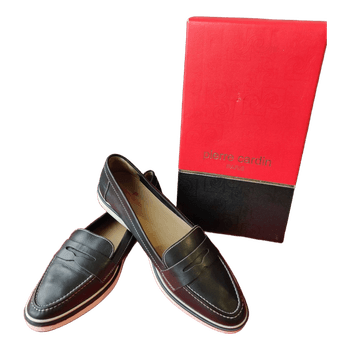 Pierre Cardin blue leather loafers