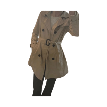 Beige Stradivarius trenssi takki