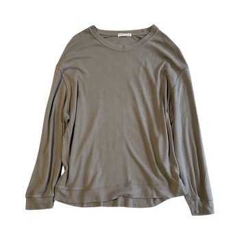 Grey long-sleeve top