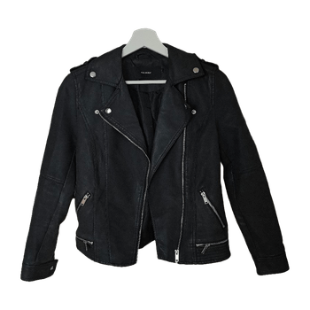 Musta biker-takki