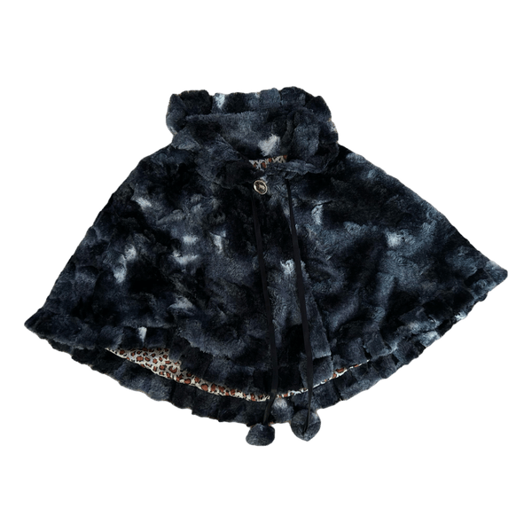 Kuviollinen vintage tekoturkisviitta