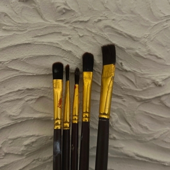 Nassua Paint Brushes in Set of 5 / Flat Brushes