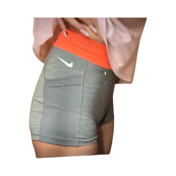 Grey athletic shorts