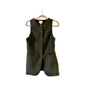 Musta liivi toppi / S