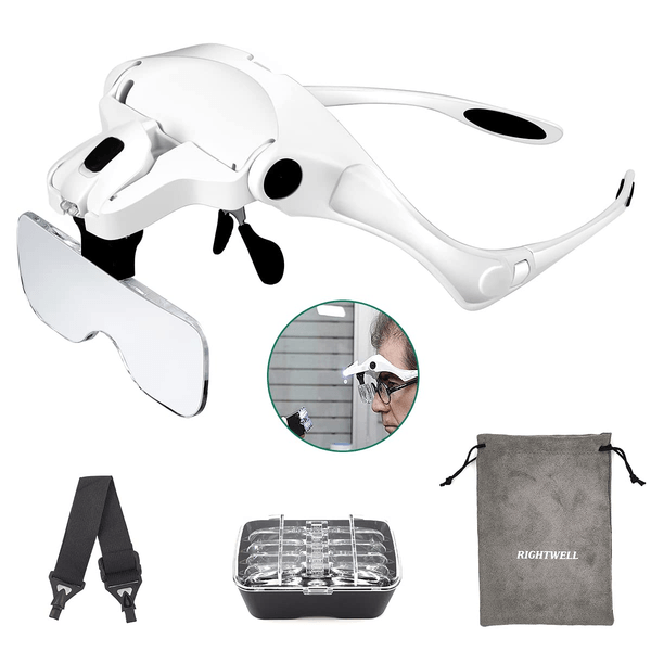 Magnifying LED Visor