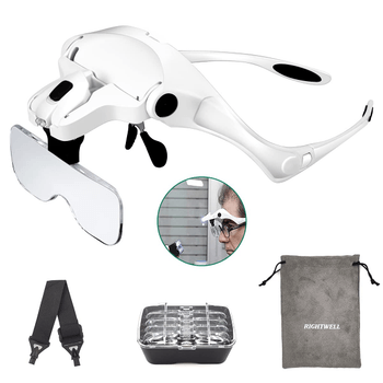 Magnifying LED Visor