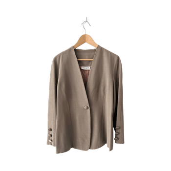 Beige Andiata bleiseri naisille