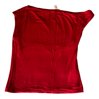 Red off shoulder top