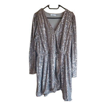 Reserved sequin wrap dress