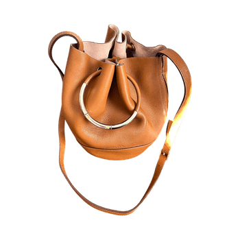 Massimo Dutti bucket bag with ring handle