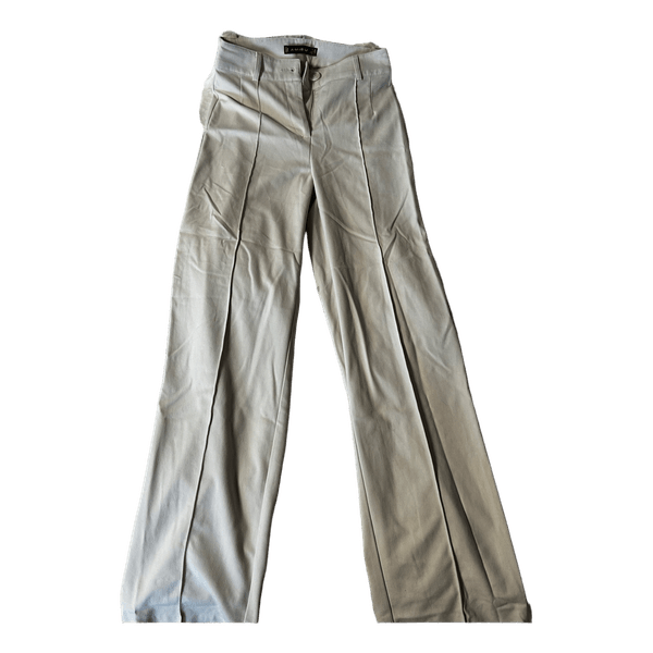Beige wide-leg trousers