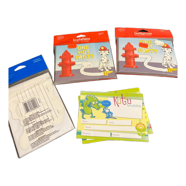 Party invitations set for kids