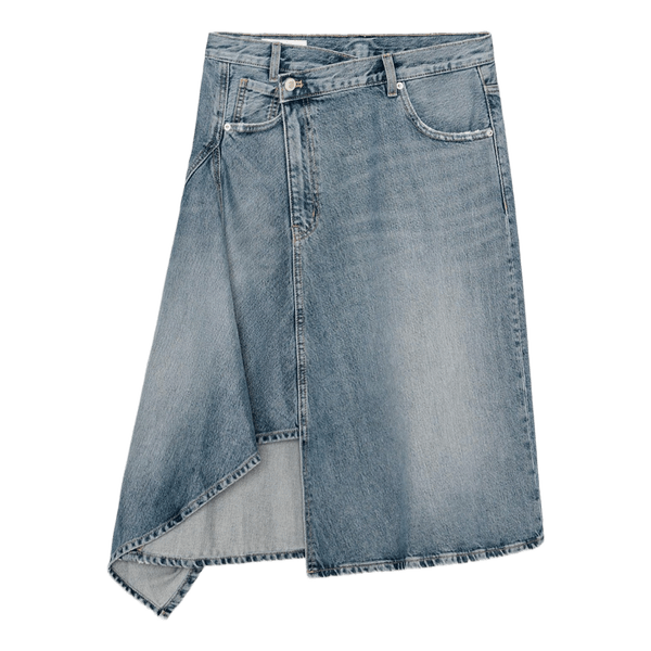 Blå denim nederdel udgået