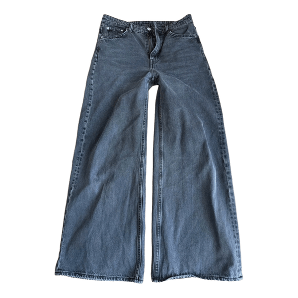 Black wide leg jeans