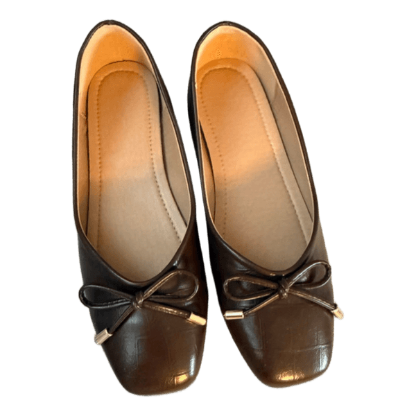 Brune ballerina sko