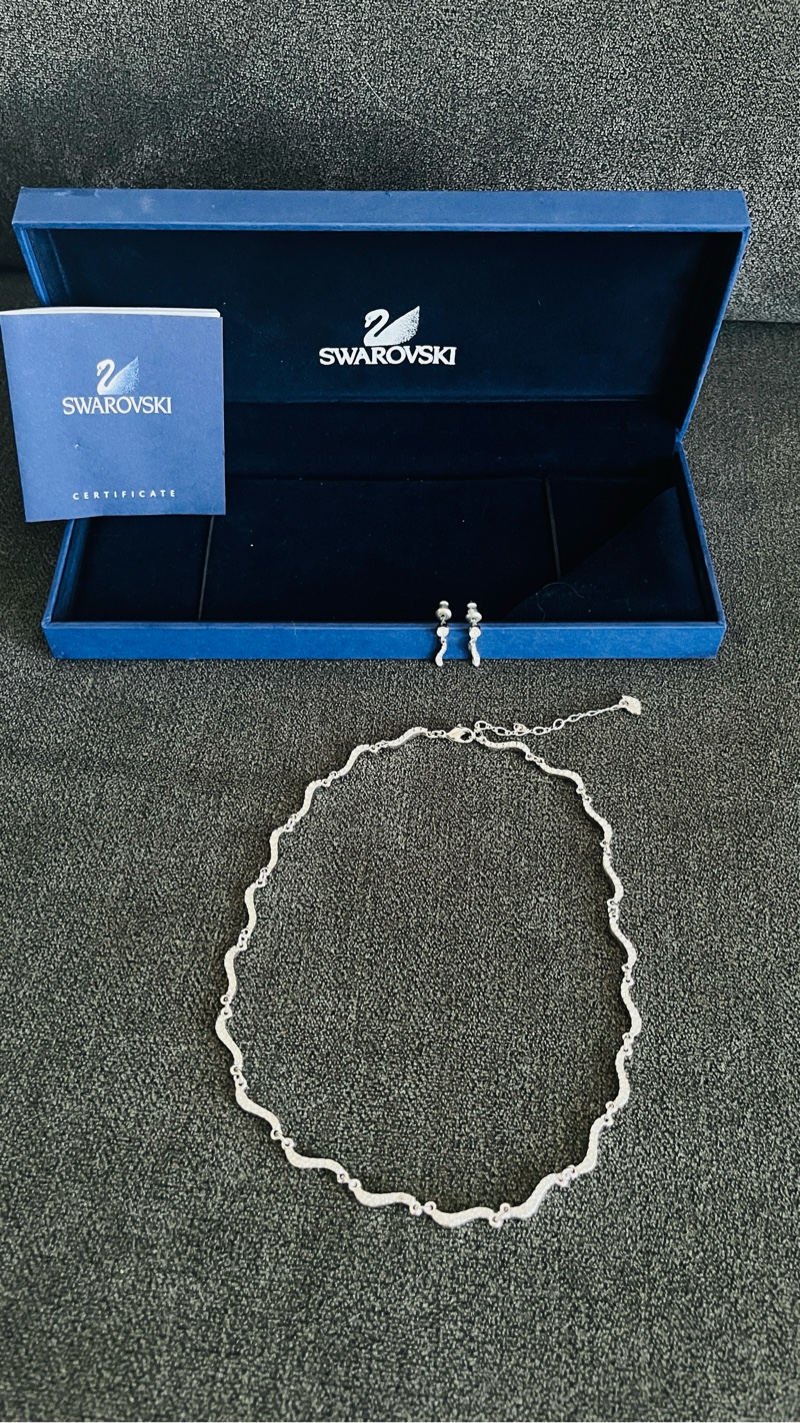 Swarovski jewelry set ( necklace &earings)