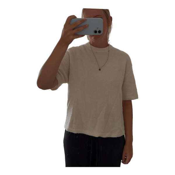 Hvid strikbluse