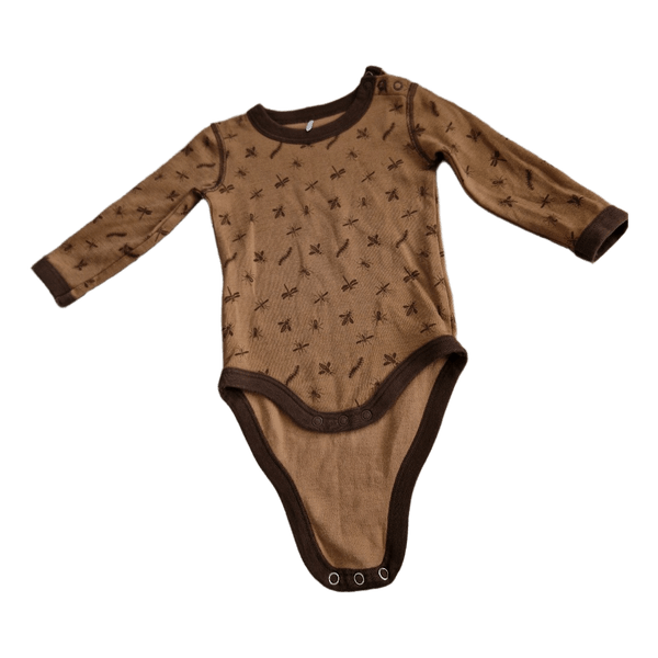 Reflex brown patterned bodysuit