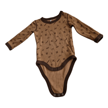 Reflex brown patterned bodysuit