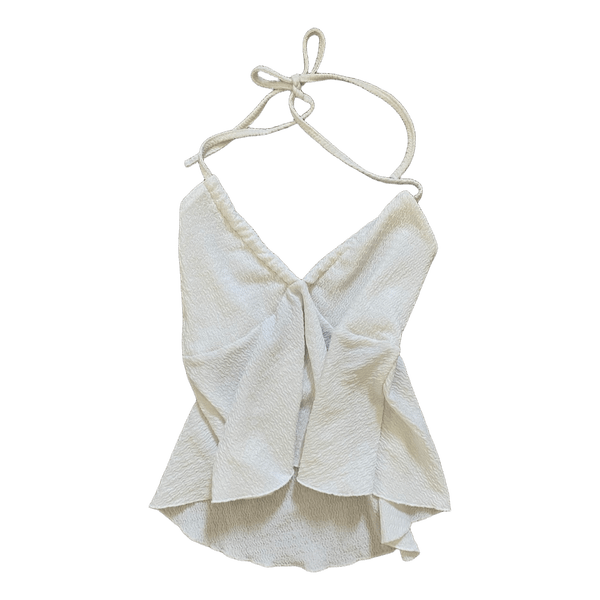 Vit halterneck topp