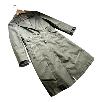 Khaki trench coat