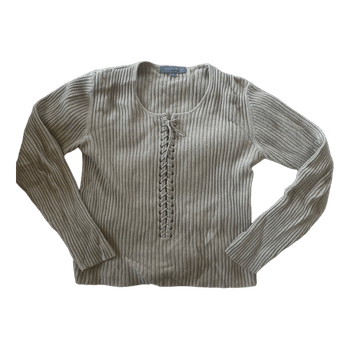 Beige long sleeve shirt/sweater.